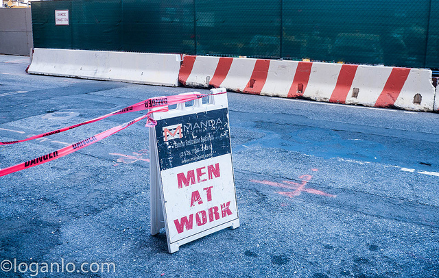 Men at Work Sign