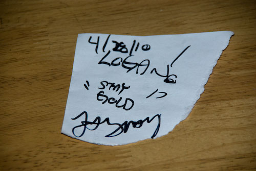 Jaymay autograph