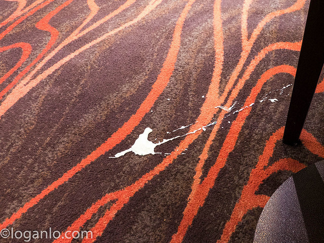 Spill on carpet