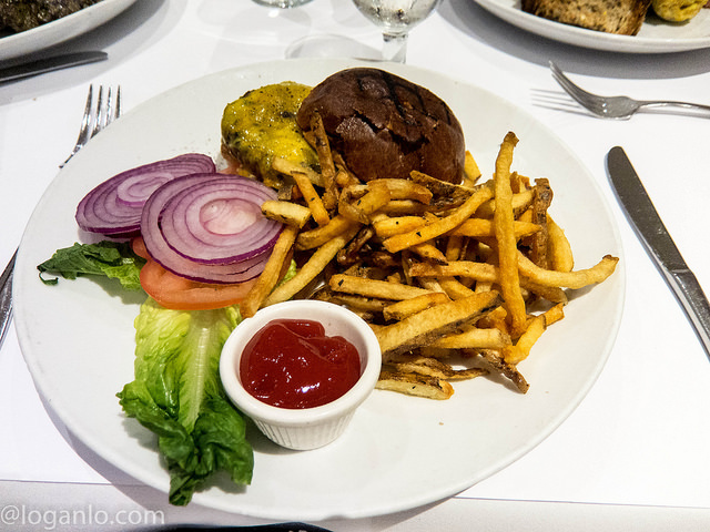 Burger at Arte Cafe in NYC