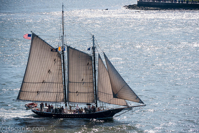 Ship on the Hudson River