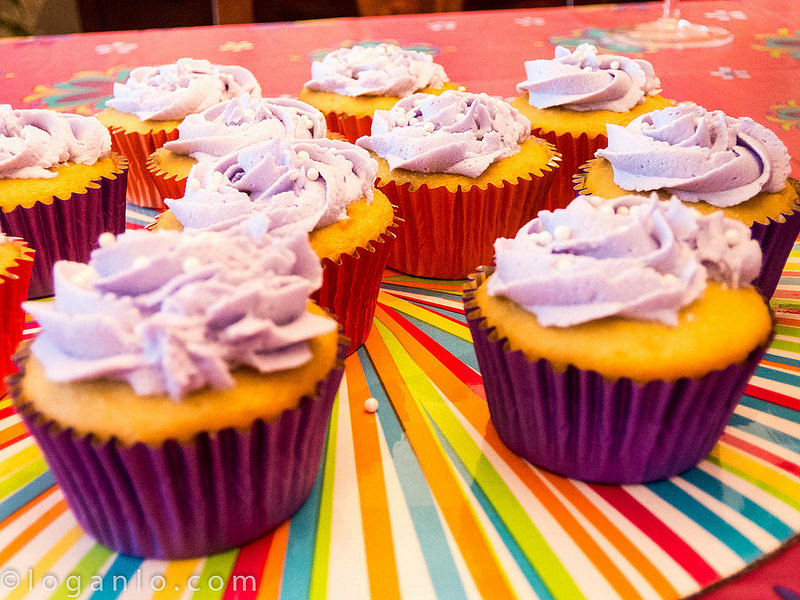 Children's cupcakes (purple)