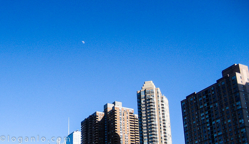 Moon in the daytime