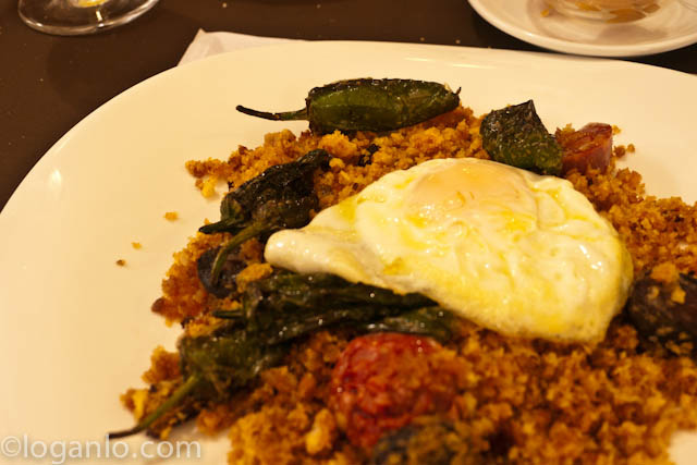 A Migas meal in Malaga, Spain