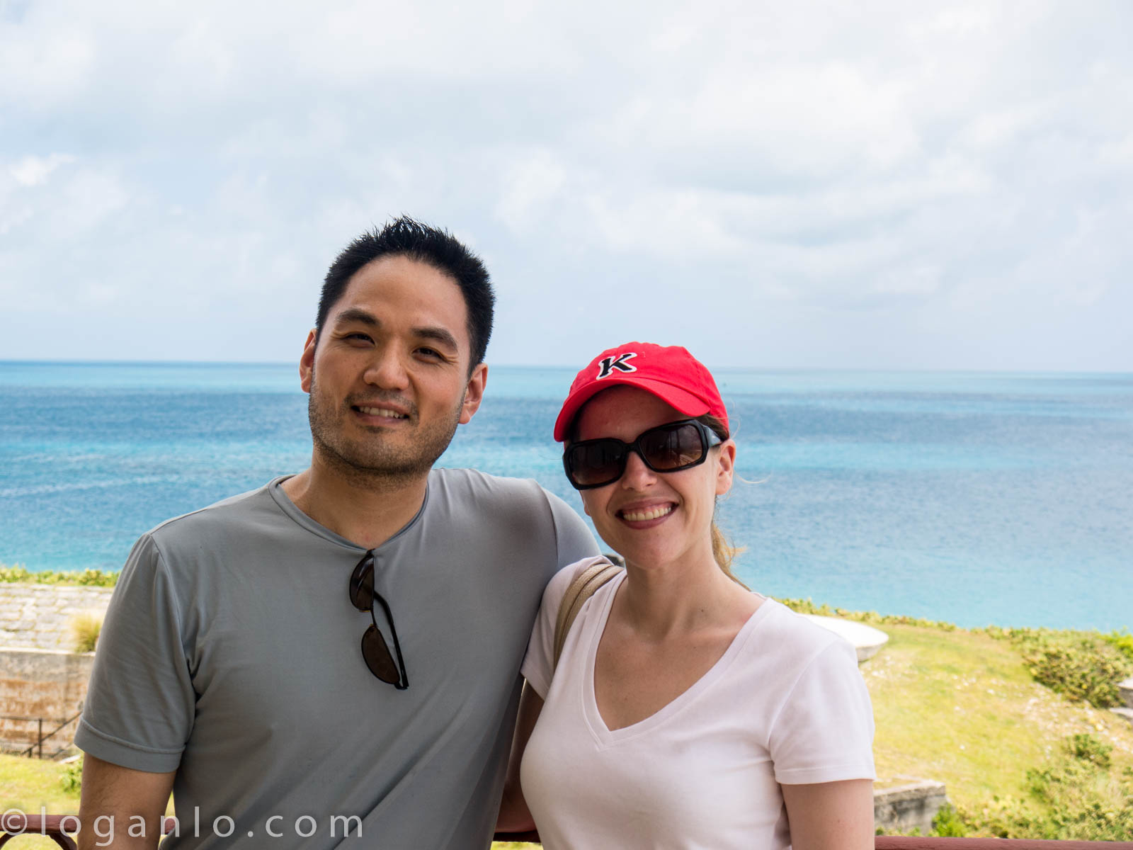 Logan and Alison in Bermuda