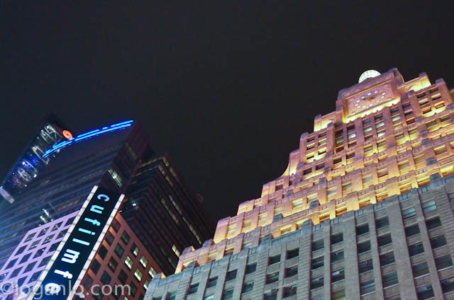 View of the Paramount building in NYC