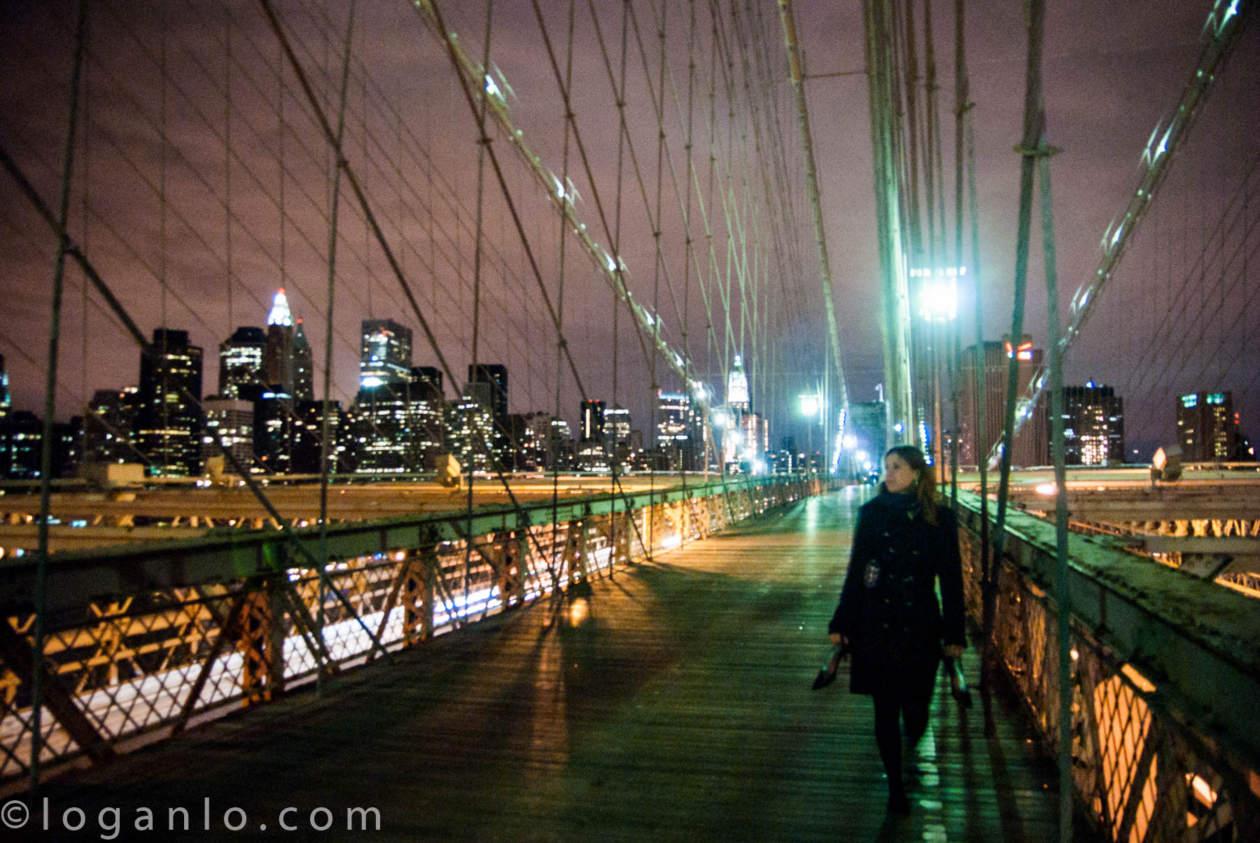 Alison McCarthy on the Brooklyn Bridge